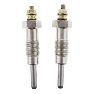 2 Pieces Glow plugs 18536-6010 for Shibaura Tractor SD1800 SD1840 SD2000D SD2040 SD2200D S700 S900 S1000 S1500