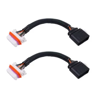 2 Pieces Headlamp Adapter Wiring Harness 7L6971071A for VW Volkswagen Touareg 2004-2007