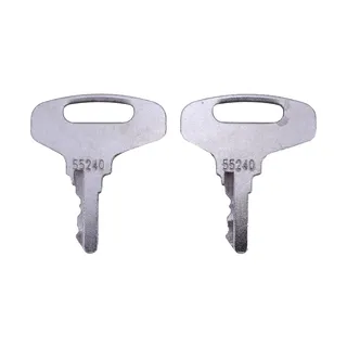 2 Pieces Ignition Key 87866 55240 for Tennant Sweeper Scrubber 1550 355 385 550 6400 6500 ATLV 4300
