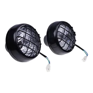 2 Pieces LED Headlight for Yamaha Banshee 1987-2006 Lens Bulbs Grills Warrior 350