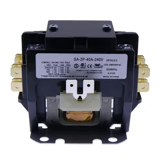 2 Pole 40 Amp 240V Air Conditioner Definite Purpose Contactor SA-2P-40A-240V