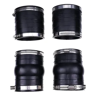 2 Set Exhaust Hose Bellow 3852696 3863450 for OMC Volvo Penta 4.3 5.0 5.7 Upper Lower Rubber Coupler