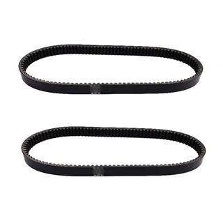 2 Pieces Clutch Drive Belt 14153-G1 for EZGO Engine 2PG Golf Cart Gas 2-Cycle Marathon 1976-1987