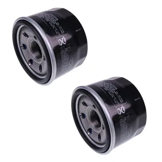 2 Pieces Oil Filter 5DM-13440-00-00 for Yamaha Snowmobile Sidewinder Nytro ATV Grizzly Kodiak