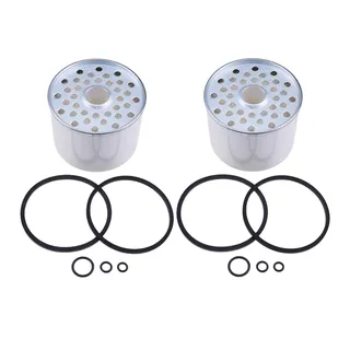 2Pcs Fuel Filter Element F003129 AT17387 for John Deere 400 350B 24 180 301 303 480 450 302 401 440 401B 300 570 544 401C 410 540 310 300B 380 350