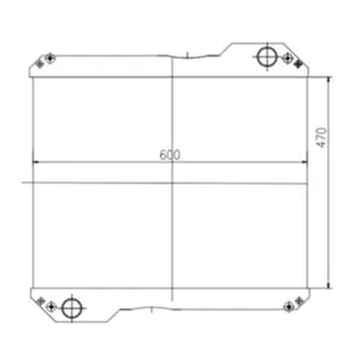 Water Radiator Core 30/926051 for JCB 4CX 3CX Backhoe Loader