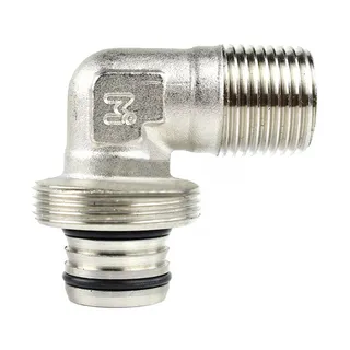 3/4" Tubing x 1/2" Male NPT 90 Degree Elbow Fitting Tube M8086 for Maxline Compressed Air System