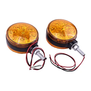 2Pcs 4.5" Turn Signal Light Lamp Amber 32530-33610 for Kubota L3710 L3750 L3830 L39 L4150 L4200 L4300 L3000 L3010 L3130 L3250 L3300 L3350 L3400 L4850 L5030 L5450