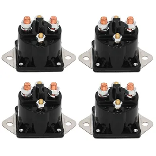 4 PCS 12 Volt Solenoid Relay 28396 15-487 for Warn Winch Heavy Duty M6000 M8000 M8000S XD9000 XD9000i 8000 10000 12000