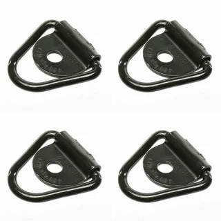 4 Pcs Anchors 2" Diameter Cargo Tie-Down V-Ring for Trailers Trucks Car