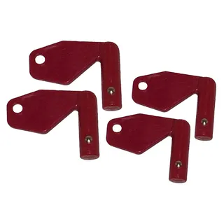 4 Pcs Master Battery Disconnect Isolator Key 8157766 for Volvo Truck A20C A25C A30C A35C A40 DA25D DA30D A35D A40D A25D