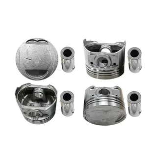 4 Sets 0.50mm Piston and Pin Set MD194657 for Mitsubishi Engine 4G64 4G64A Forklift FG30F14C FG30KAF13E FG35AAF13D