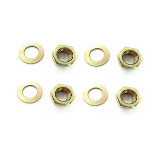 4 Sets Swingarm Nut & Washer 90185-16002-00 90201-160F6-00 for Yamaha ATV Banshee Raptor Warrior YFZ450 YFZ450R