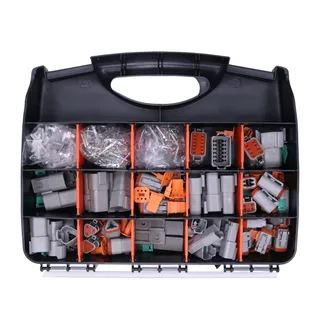 400 Pcs Deutsch DT Connector Plug Kit for 14-16 AWG Stamped Contacts Kit