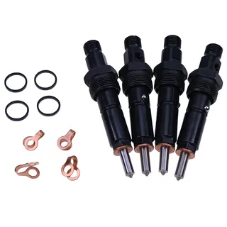 4Pcs Fuel Injector 2852869 for CASE PX85 New Holland F4GE0454E D666 Engine