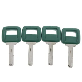 4Pcs Laser Cut Ignition Key VOE11039228 for Volvo Loader Haul Truck Heavy Equipment