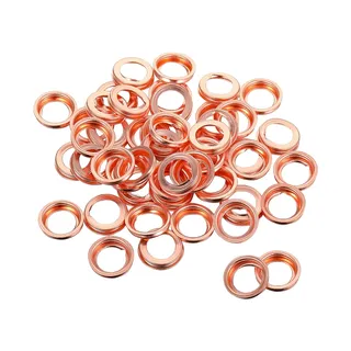 50 Pcs M12 Crush Washer Oil Drain Plug Gasket  097-134 11026-01M02 11026-JA00A for Nissan Altima Frontier GT-R Infiniti EX35 FX37 G25
