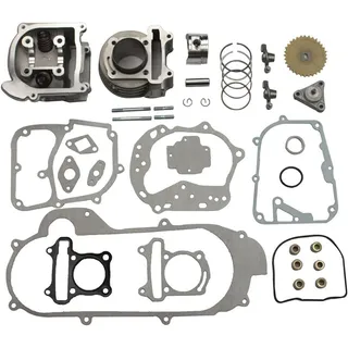 50mm Big Bore Cylinder Rebuild Kit Parts Bore Upgrade for GY6 50cc 100cc 139qmb Racing Scooter Moped ATV Go Kart