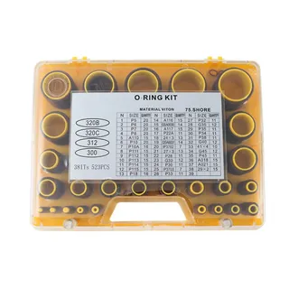 523 Pcs O-Ring Box for Caterpillar CAT Excavator 320B 320C 312 300