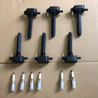 6 Ignition Coil And Spark Plug Sets UF648 for Dodge Avenger Challenger Charger Jeep Cherokee Wrangler Volkswagen Routan