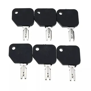 6 Ignition Keys 186304 166 for Hyster S30XL Clark Yale Gradall Gehl JLG Forklift