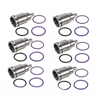 6 Injector Sleeves 21515329 for Volvo Penta Engine D13 D16H TAD940VE TAD951VE