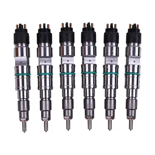 6 Pcs Bosch Fuel Injector 0445120145 65.10401-7005 for Doosan Daewoo Engine DL08 DL08S