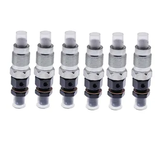 6 Pcs Fuel Injector 093500-5760 23600-19045 for Toyota Engine 1HZ 2C  Land Cruiser Land Cruiser 70 80 Series