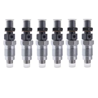 6 Pcs Fuel Injector 093500-7330 23600-19105 for Toyota Engine 1HZ  Landcrusier Coaster