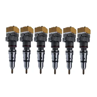 6 Pcs Fuel Injector 10R-0781 198-6605 for Caterpillar CAT Engine 3126B 3126E C7