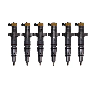6 Fuel Injectors 553-2592 387-9433 for Caterpillar CAT Engine C9 Excavator 330D 336D 336D2 340DL