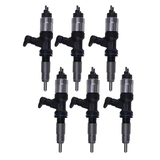 6 Pieces Fuel Injector 20R-2478 370-7282 T409982 for Caterpillar CAT C6.6 C7.1 Perkins 1206F-E70TTA Engine