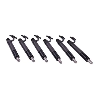 6 PCS Fuel Injector With Nozzle 1813859C91 780335 for Navistar Engine DT360 DT466