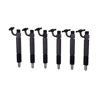 6 PCS Fuel Injector With Nozzle 1817394C91 781800 for Navistar Engine DT466 DTA466