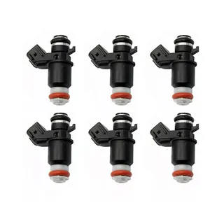 6 Pieces Fuel Injector 16450-MCA-013 for Honda Motorcycle Goldwing 1800 GL1800 Silver Wing FSC600A