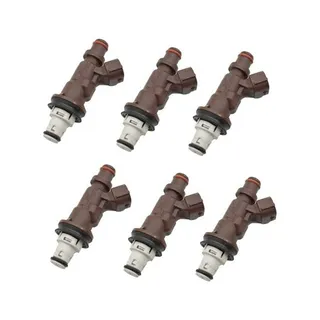 6 Pieces Fuel Injector 23209-62040 23250-62040 158-0561 for Toyota 4Runner Tacoma Tundra 3.4L V6 2000-2004