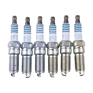 6 Spark Plugs SP520 SP-520 CYFS12F5 CYFS-12F-5 for Ford Edge Explorer Flex 3.5L F-150 3.3L Mustang Transit-150 250 350 3.7L Lincoln Continental MKS MKT MKX MKZ 3.7L