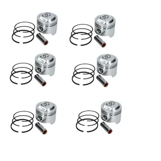 6 Cylinder STD Piston Set With Ring for Kobelco SK330-LC Excavator Mitsubishi 6D16 Engine
