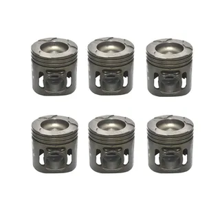 6 pcs Piston 6211-32-2130 for Komatsu S6D140E-2B SA6D140-2B SA6D140-2C Engine in USA