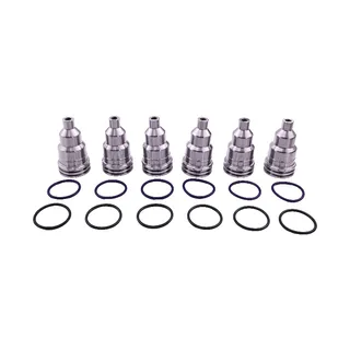 6 pieces Fuel Injector Sleeve RE518339 RE531334 for John Deere Engine 6081 6090 6105 6125 6135 Tractor 9410R 9430T