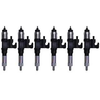 6Pcs Fuel Injector 8982806970 8982843930 for Isuzu Engine 6HK1 Truck NQR75 NPR NPR-HD Hitachi John Deere CASE Excavator