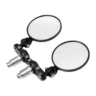 2 Pcs 7/8" 22mm Universal Aluminum Round Rearview Mirror for ATV Quad Scoter Scooter Mirrors Most Harley