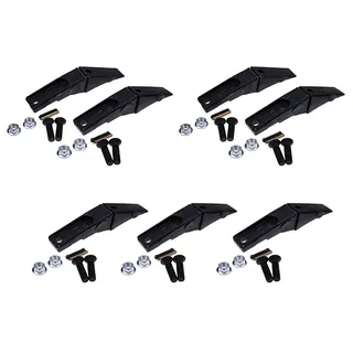 7 Pieces Bucket Teeth Assembly 6737322Y Bobcat Style Bolt on Flush Mount Pin Skid Steer