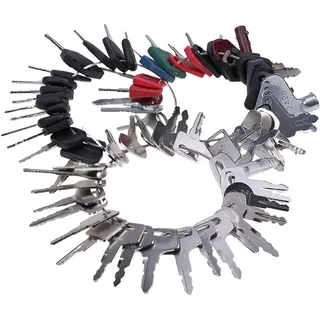 75 Ignition Keys for New Holland CASE Komatsu Volvo John Deere and Many More