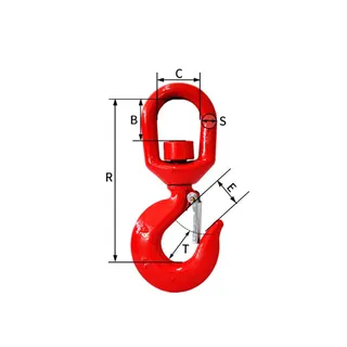 7 Ton Safety Swivel Hook 334/E4060 for JCB