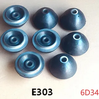 8 Pieces Mounting Rubber Cushion Feet Bumper for Mitsubishi Engine 6D34 Caterpillar CAT Excavator E303