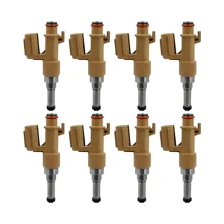 8 Pieces Fuel Injector 23250-0S020 23209-09151 23209-39165 23209-09150 for Toyota Land Cruiser Sequoia Tundra Lexus GX460 LX570
