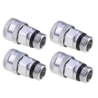 4 Pieces Hydraulic Quick Connect Coupler AM115139 for Yanmar 3TNE74 Kawasaki FD671D Engine John Deere Tractor 415 X485 X595 X700 X728 X730 X740 X750