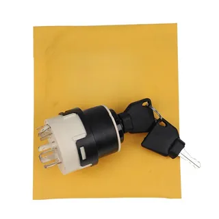 Ignition Switch With 2 Keys 85804674 for New Holland 555E 575E 655E 675E B110 B110B B115 B115B B90B B95 B95B