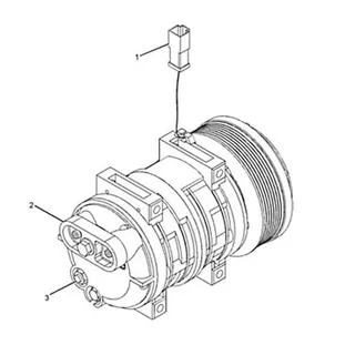 A/C Compressor 217-4448 for Caterpillar CAT 994F 994H 793D Engine 3516B 3516